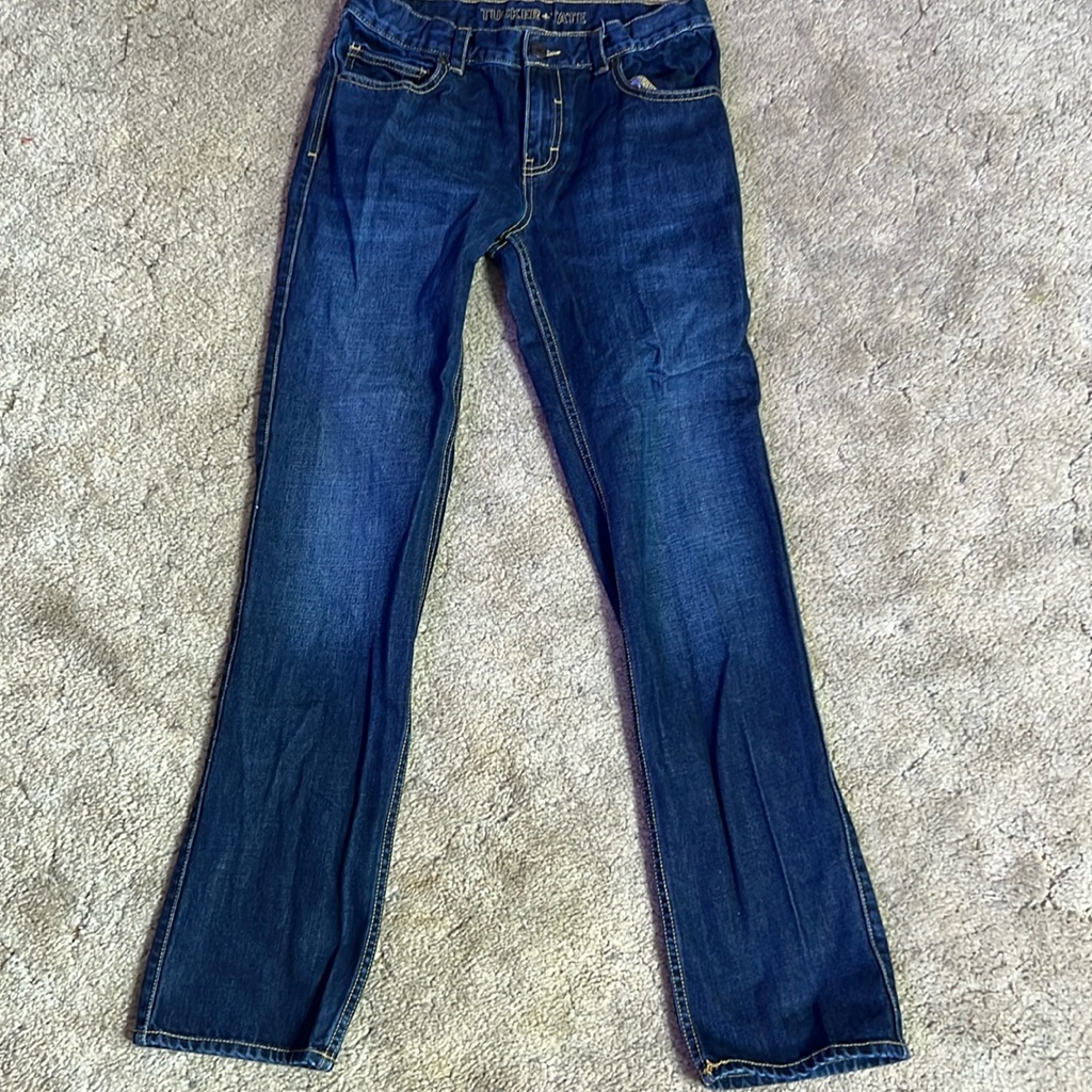 Ln Boys Jeans Tucker + Tate Slim Straight Leg Adjustable Waist Size 16
